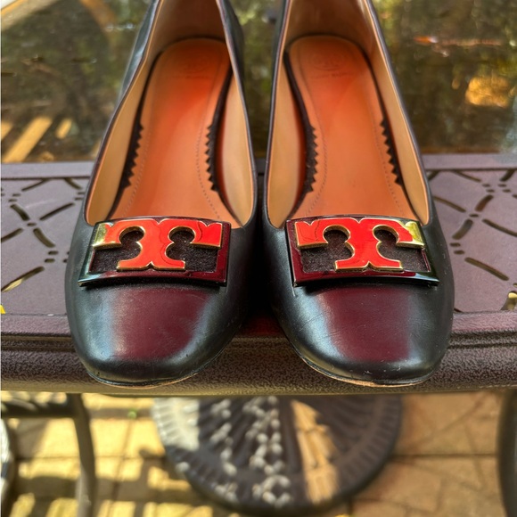 Tory Burch Reva black leather Heels - Picture 5 of 9